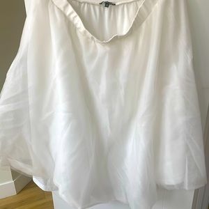 White Tulle Skirt